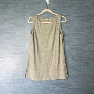 NWT CHICO'S Zenergy Waffle Layer Size 1 Medium Gray Sleeveless